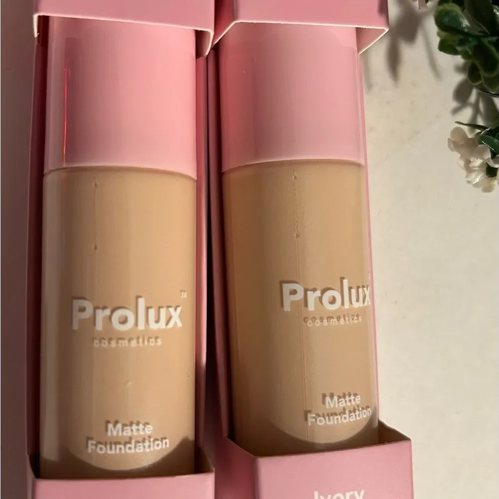 💥New Prolux Matte Foundation • Vegan & Cruelty Free Set of 2 - 1.35 FL oz.
